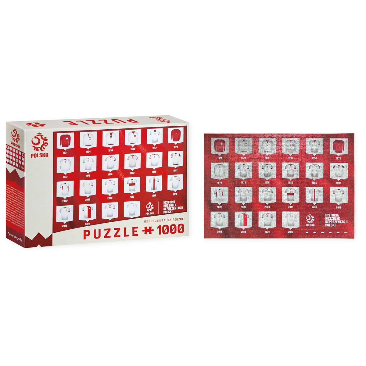 Puzzle PZPN 1000   koszulki 1000 el. Interdruk (5902277344694)