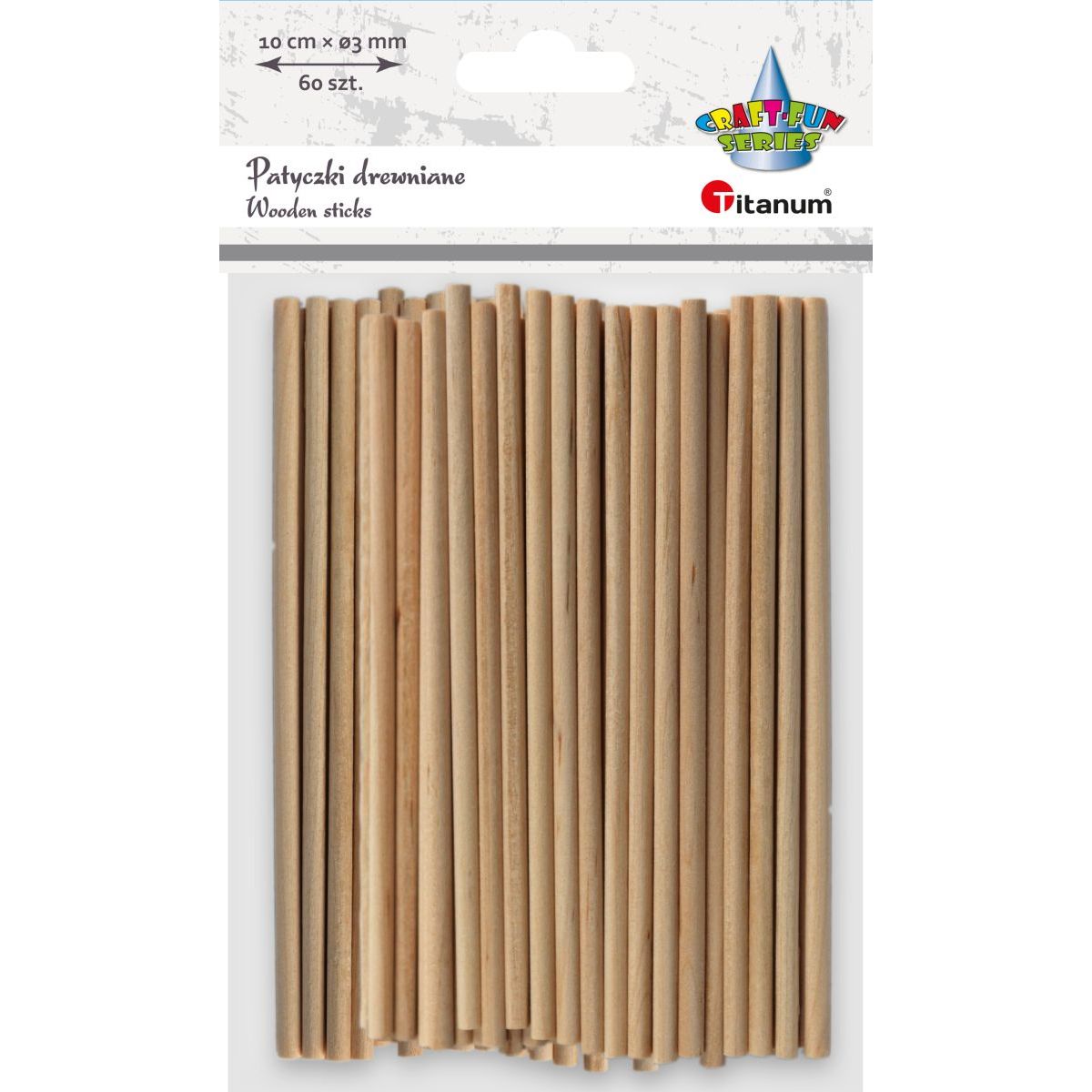 Ozdoba drewniana Craft-Fun Series patyczki Titanum (EB104)