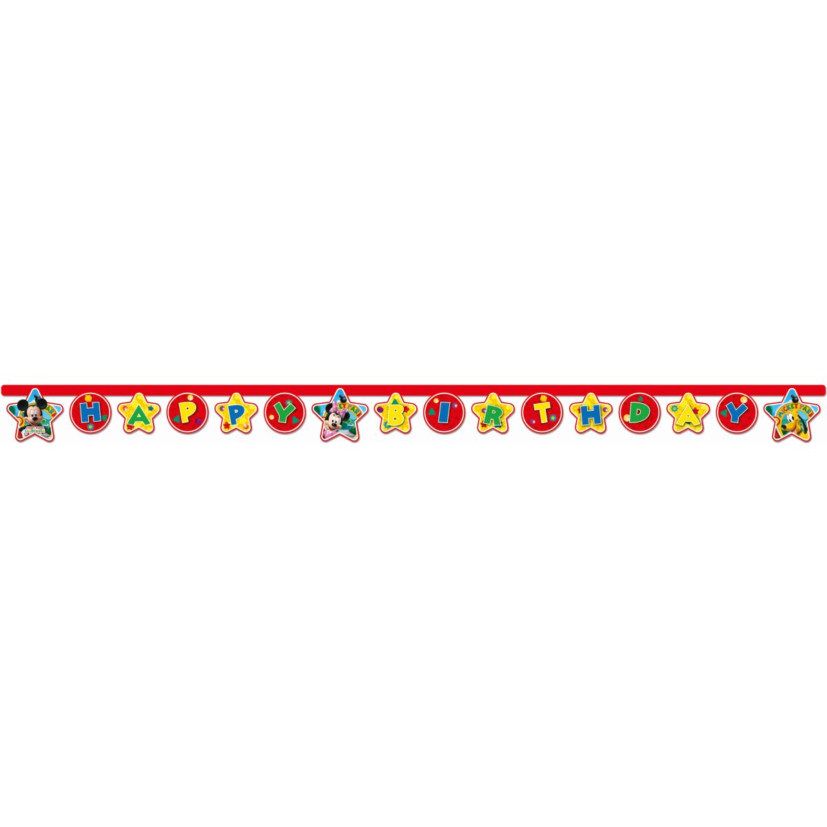 Wstążka Godan mickey happy birthdayx2,5 [mm x m] czerwona (81514)