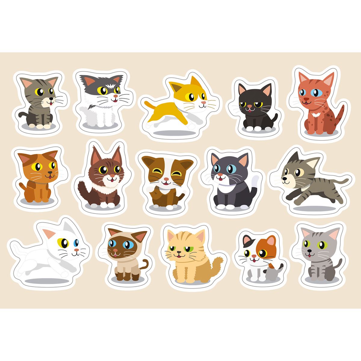 Puzzle KIDS 8 CATS 5902277368997 250 el. Interdruk (250 el)