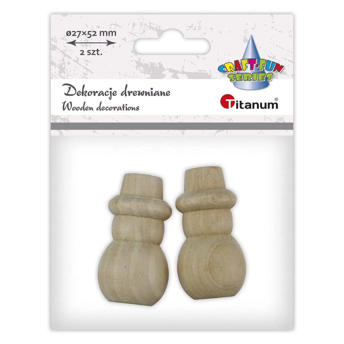 Ozdoba drewniana Craft-Fun Series bałwanki Titanum (25BJ033139)