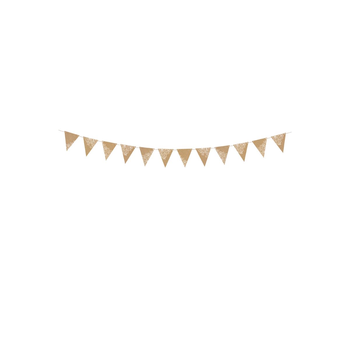 Girlanda Flagietki, kraft, 2,1 m Partydeco (FLG17)