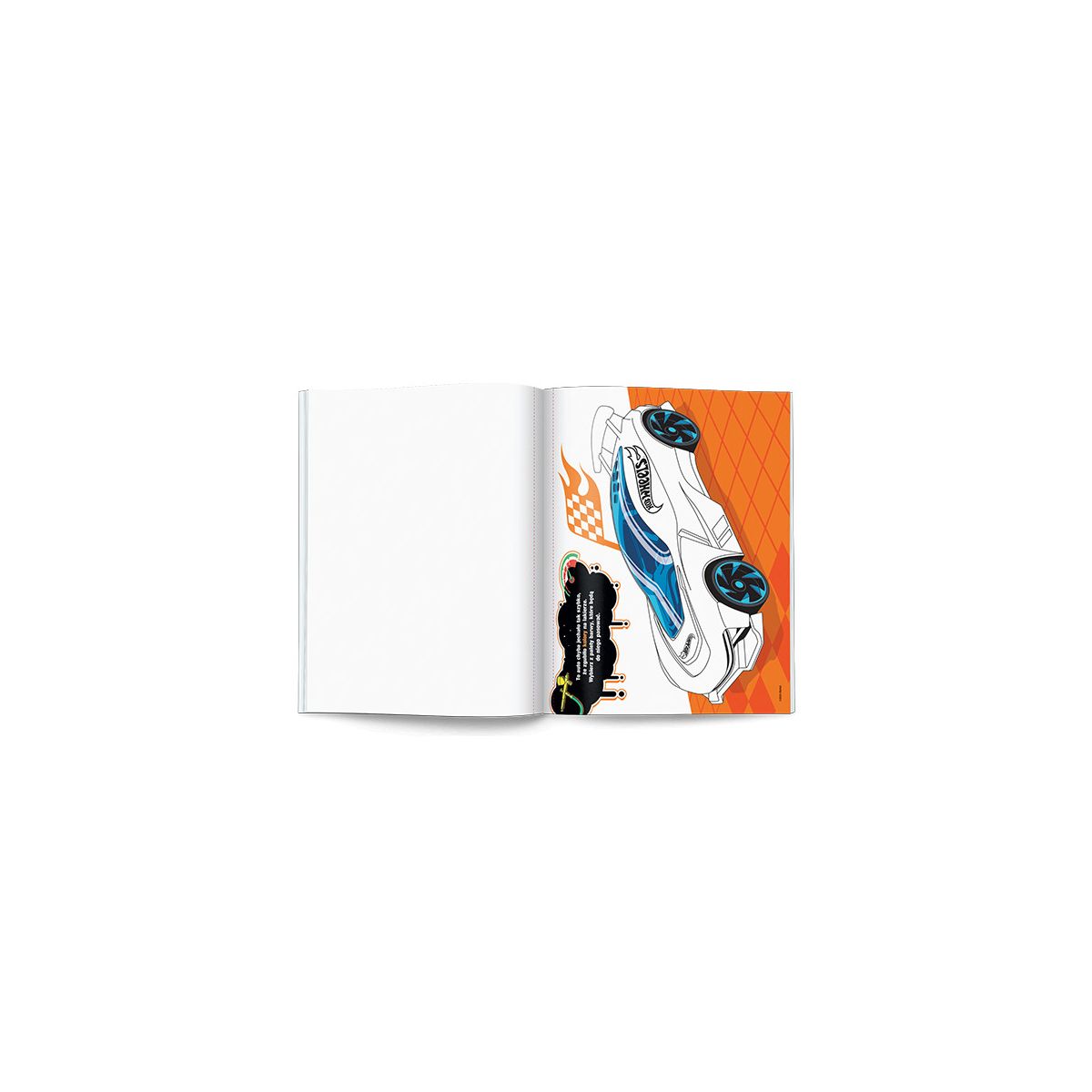 Książka dla dzieci Ameet Hot Wheels™. Pomaluj brykę! (MAK 1601)