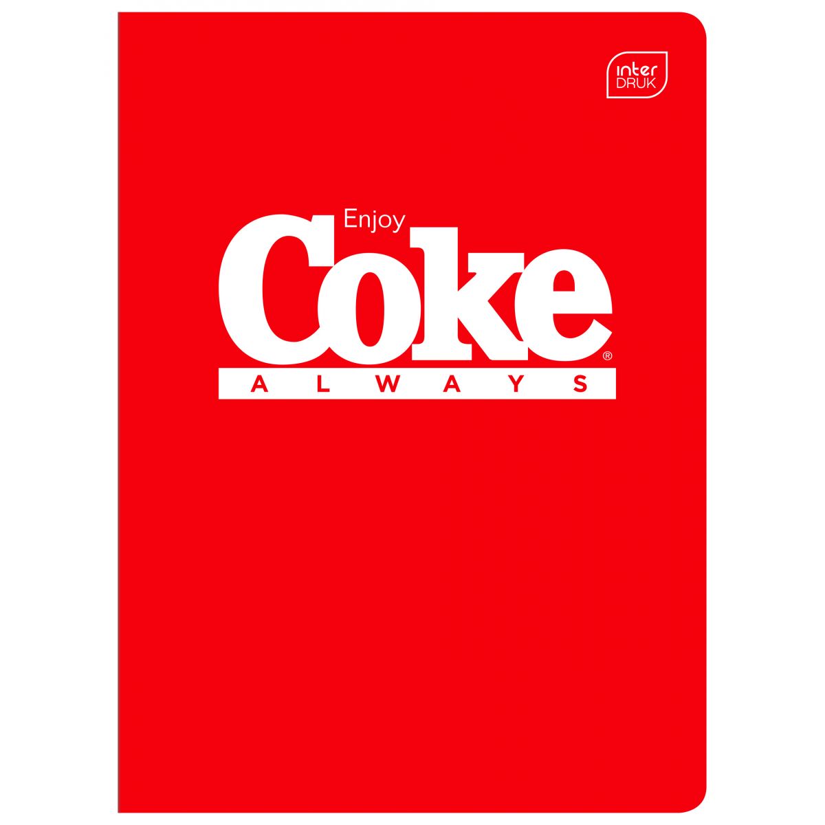 Zeszyt HYBRID COCA COLA A5 60k. 70g krata Interdruk