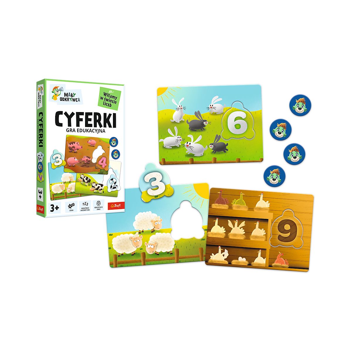 Gra edukacyjna Trefliki Cyferki Trefl (02810)