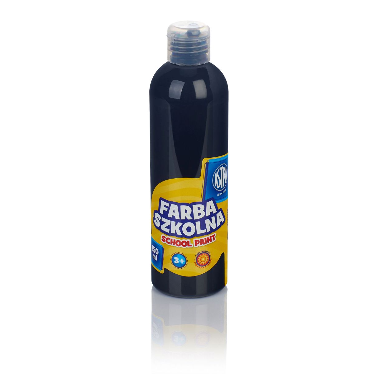 Farby plakatowe Astra szkolne kolor: czarny 250ml 1 kolor.