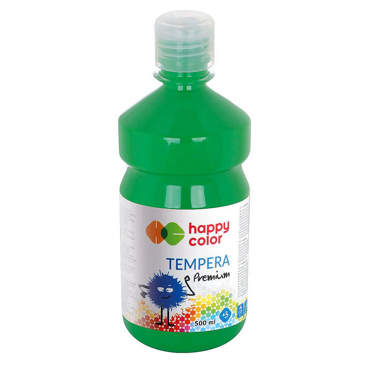 Farba tempera Happy Color kolor: zielony 500ml 1 kolor. (3310)