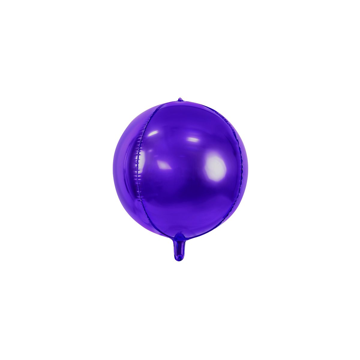 Balon foliowy Partydeco Kula, 40cm, fioletowy 16cal (FB13M-014)