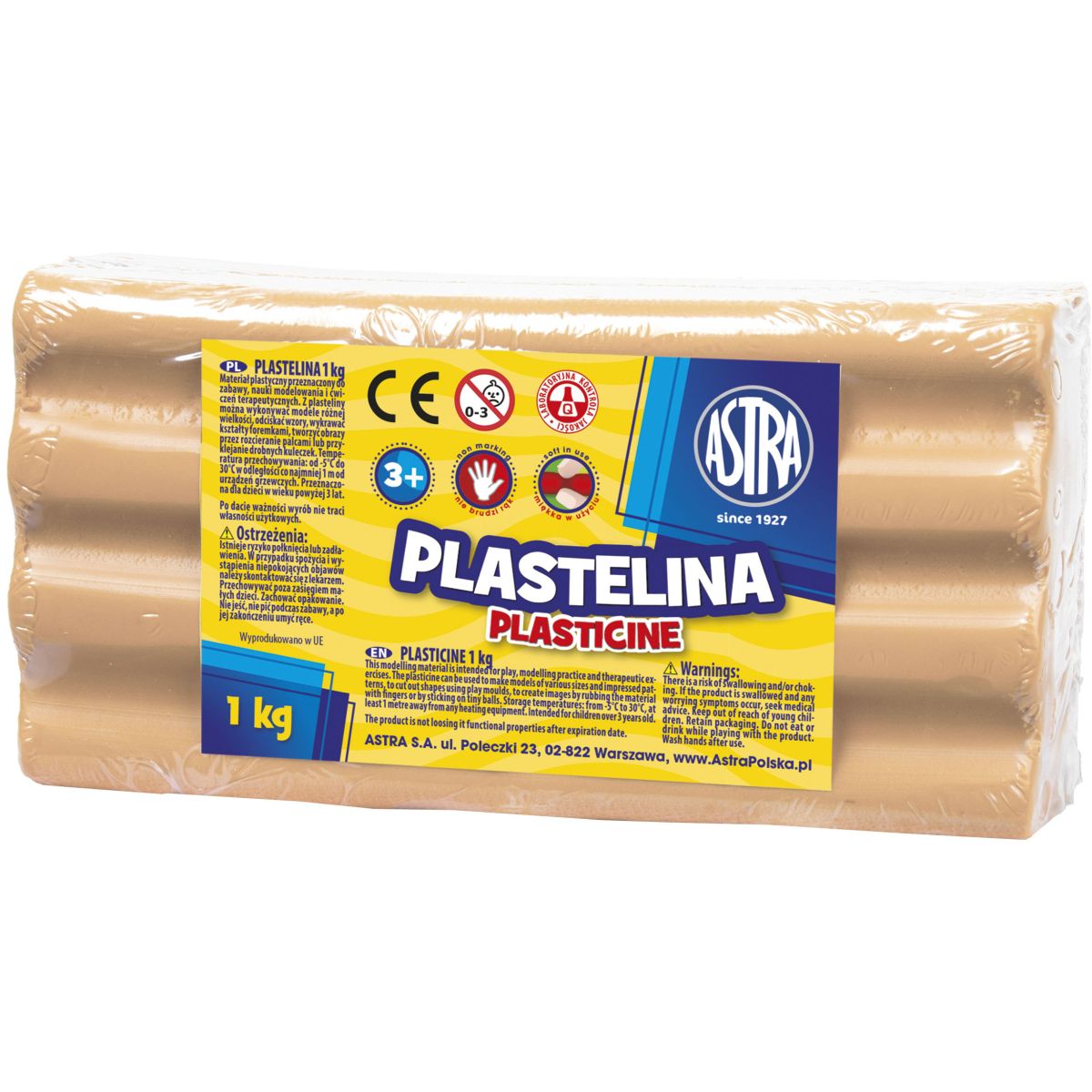 Plastelina Astra 1 kol. cielista 1000g