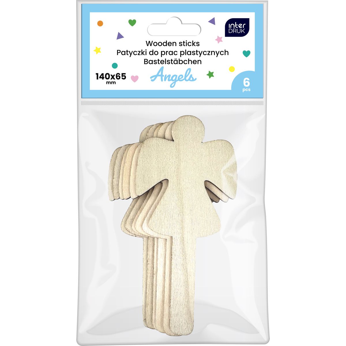 Patyczki Angels drewniane Interdruk (6 szt)