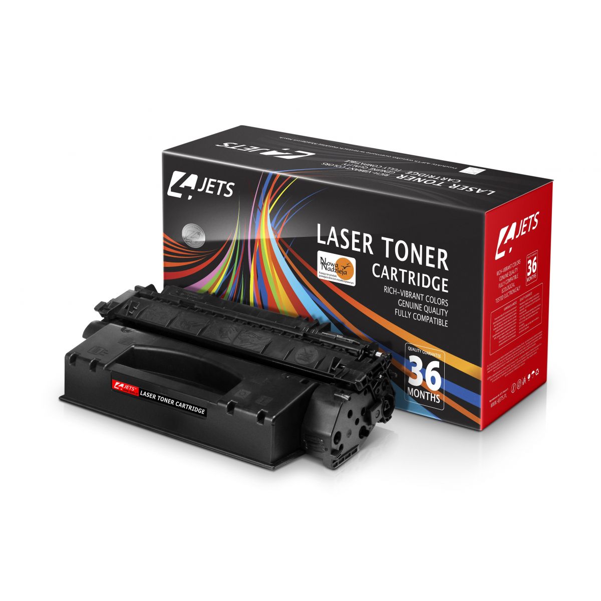 Toner alternatywny 4Jets HP CE255A P3011/P3015 czarny