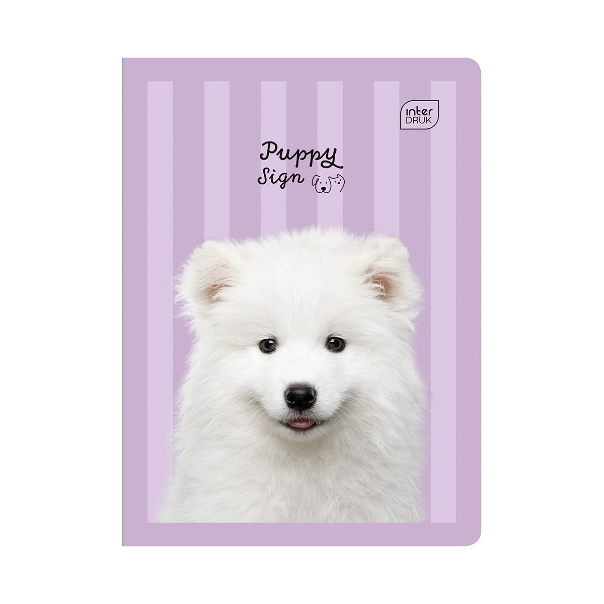 Zeszyt PUPPY SIGN A5 32k. 70g linia kolor Interdruk