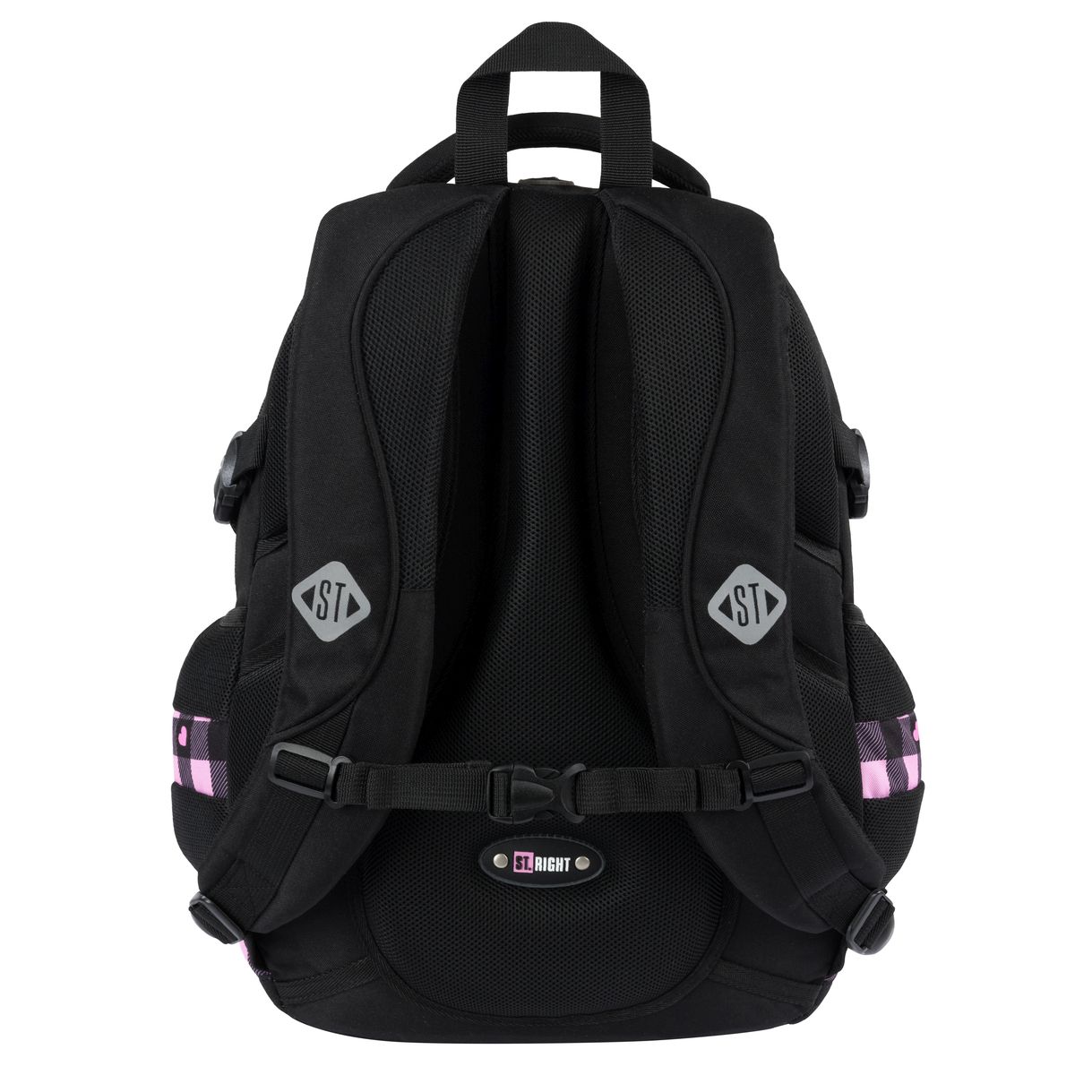 Plecak PINK CHECKERED 4-KOMORY St.Right (BP-01)