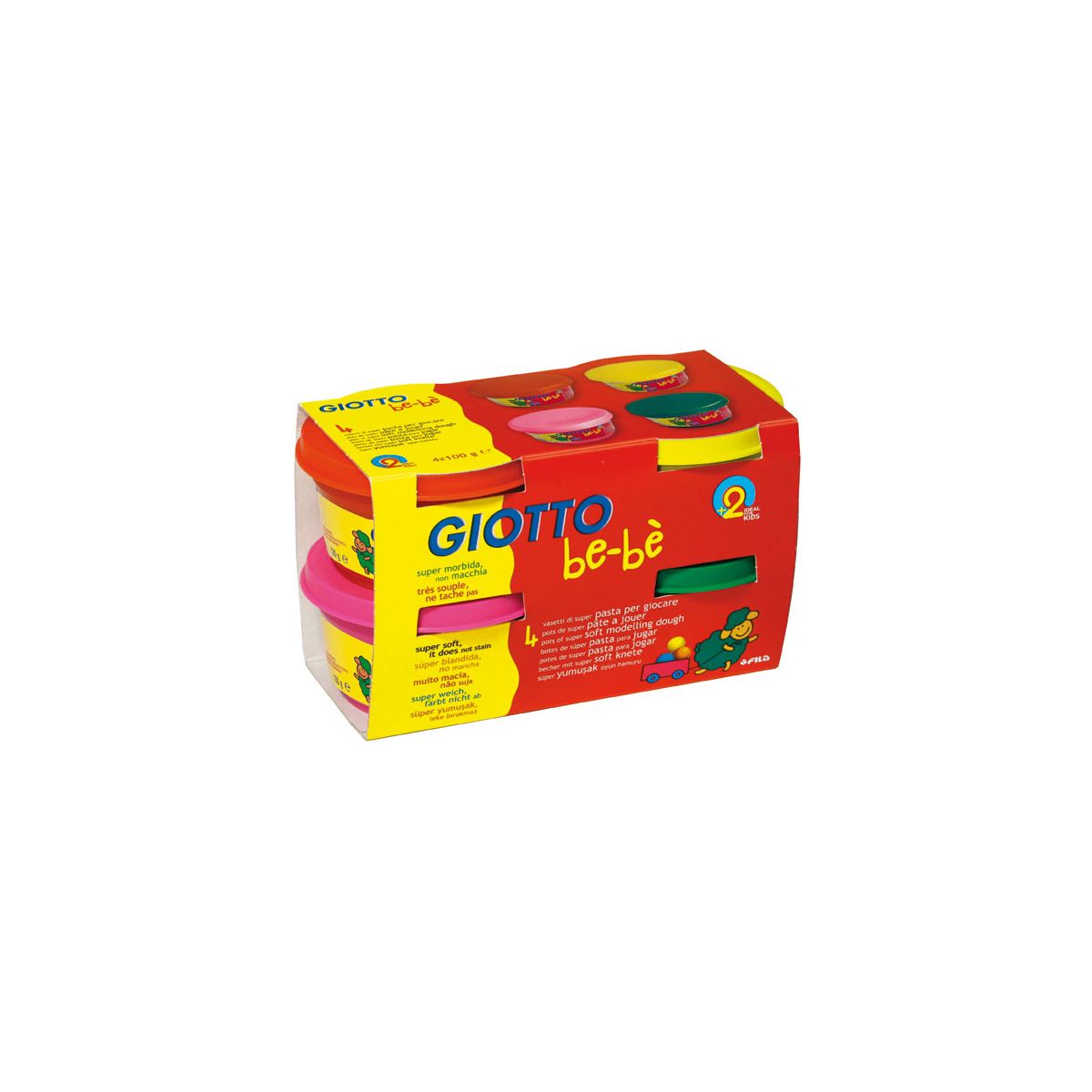 Ciastolina Giotto 4 kol. bebe 400g (464902)