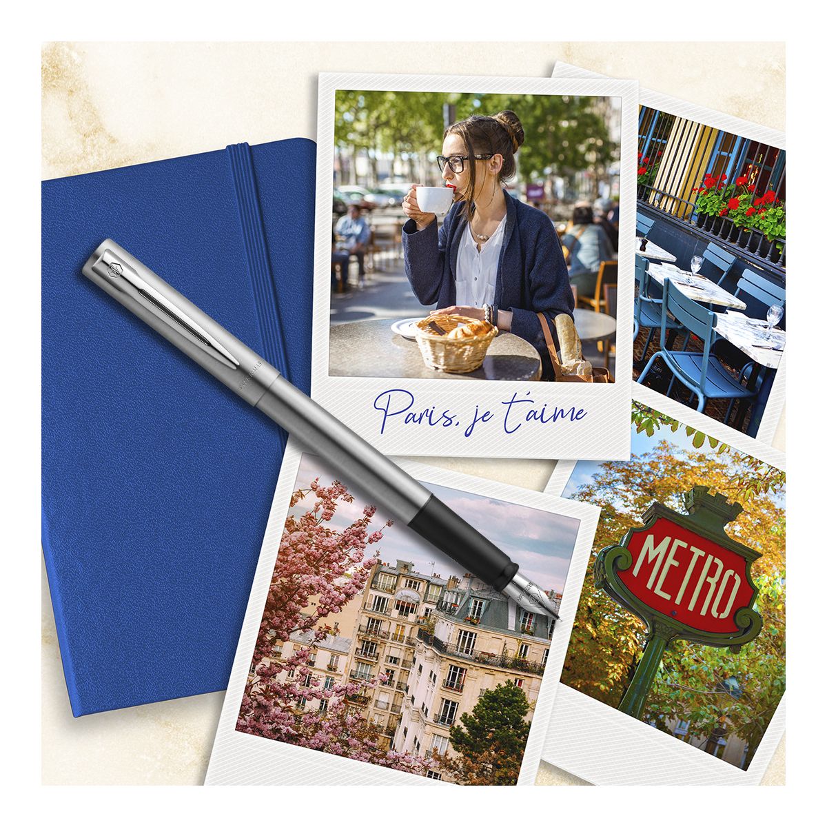 Ekskluzywne pióro wieczne ALLURE Waterman (+ 6 naboi)