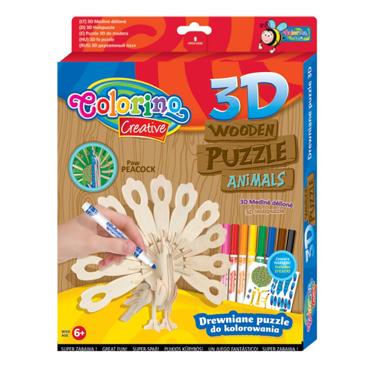 Puzzle Patio Colorino drewniane (32490)