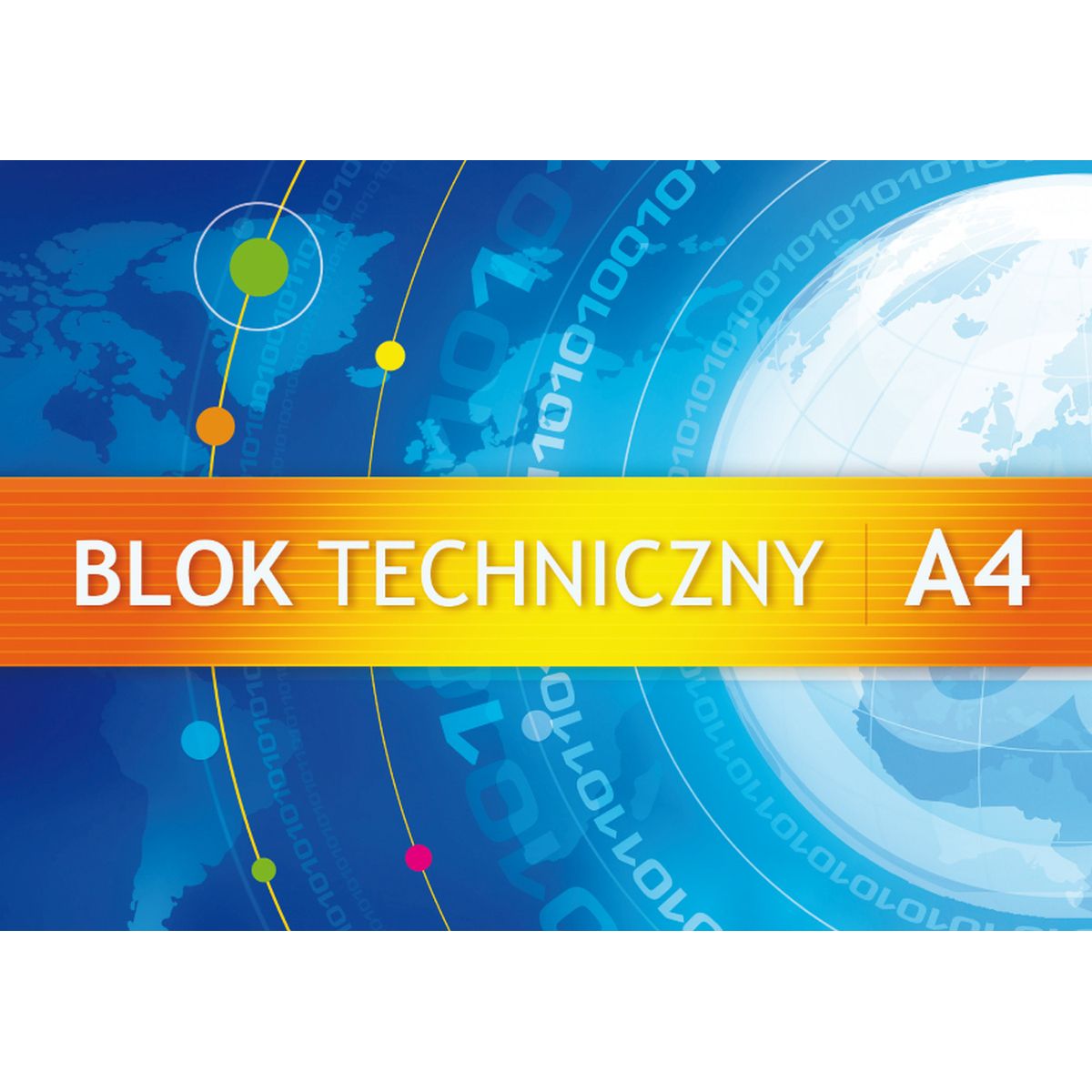 Blok techniczny Kreska A4 biały 240g 10k [mm:] 210x297