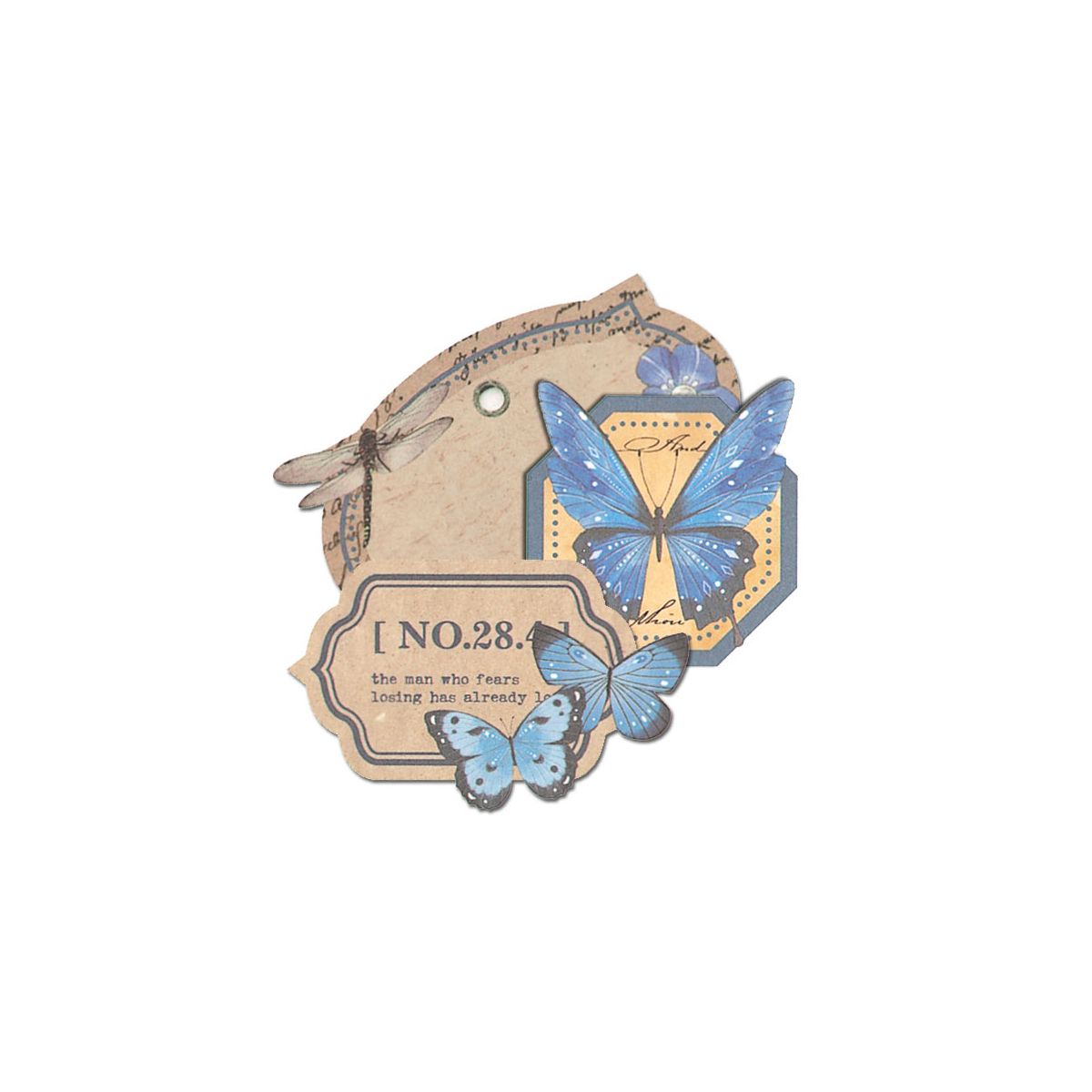 Ozdoba papierowa Titanum Craft-Fun Series etykiety w pudełku (24XQ0501-17)