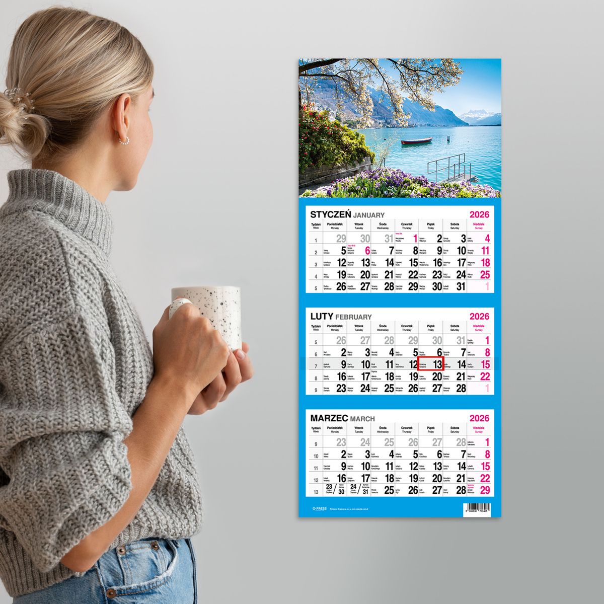 Kalendarz ścienny WIDOK 310mm x 790mm Press