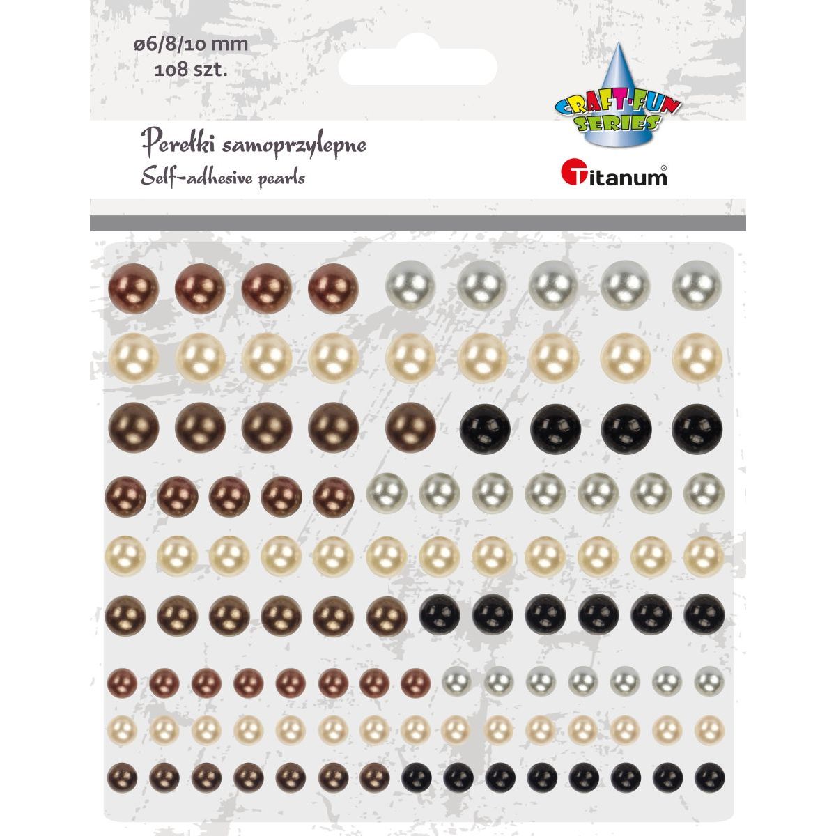 Perełki Craft-Fun Series samoprzylepne mix Titanum (1928)