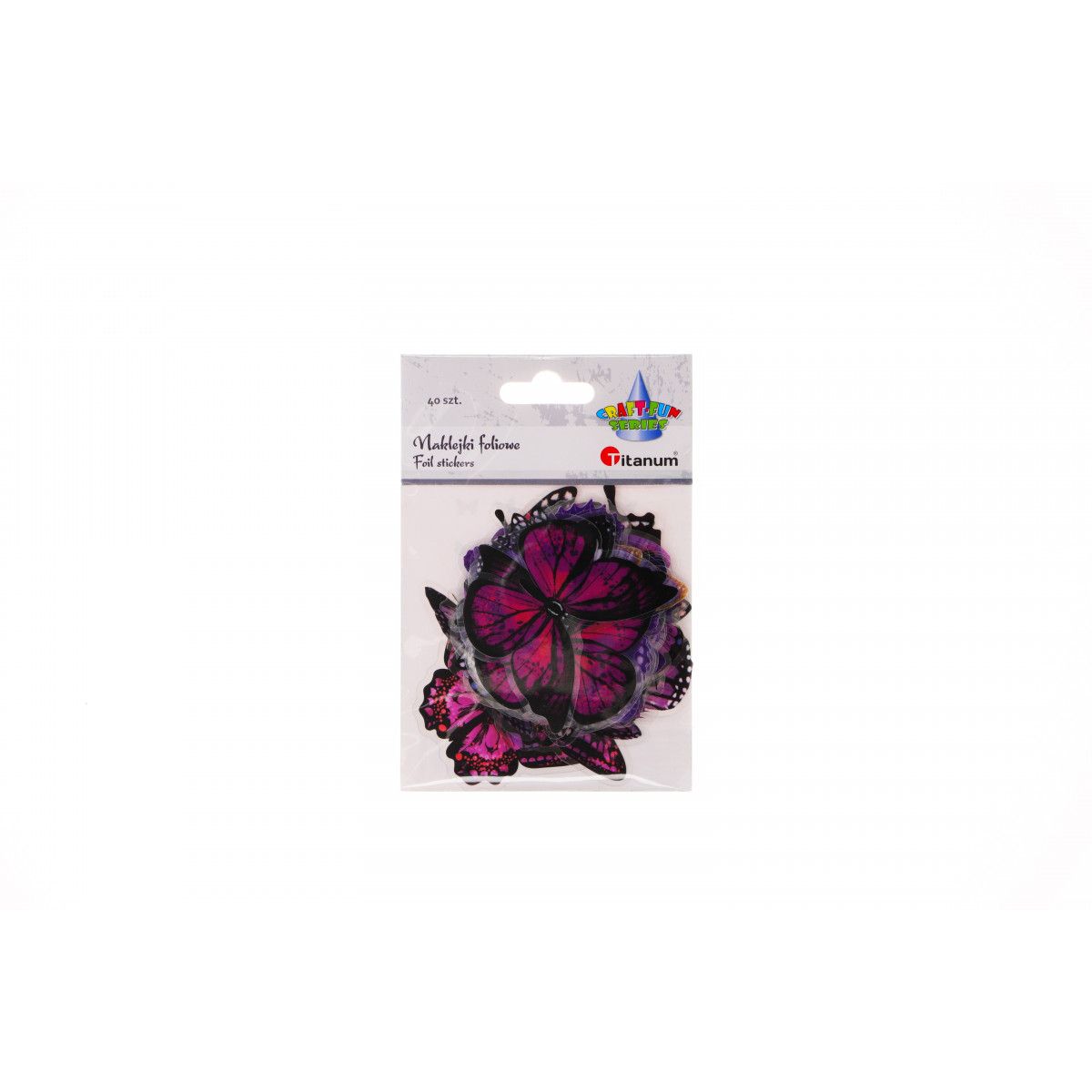 Naklejka (nalepka) Craft-Fun Sereis Motyle foliowe Titanum (25MD011)