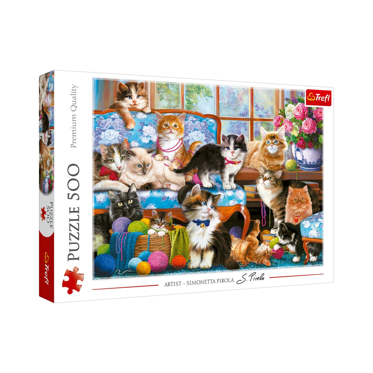 Puzzle Trefl Kocia rodzina 500 el. (37425)