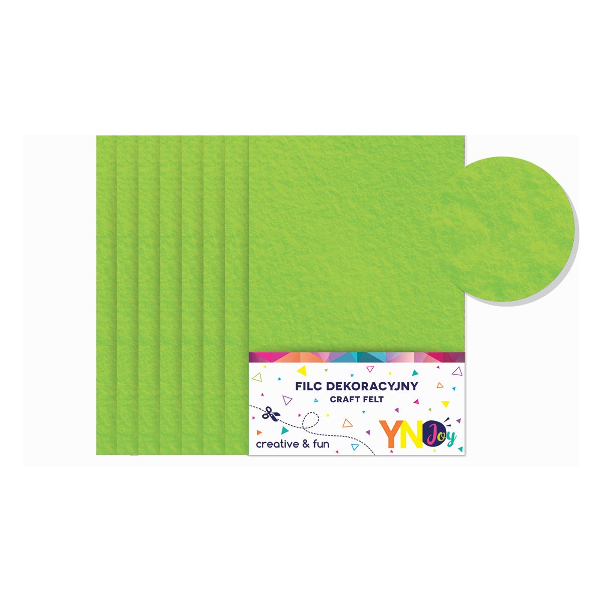 Filc Interdruk kolor: zielony jasny 8 ark. [mm:] 200x297 (IFILCJZIE)
