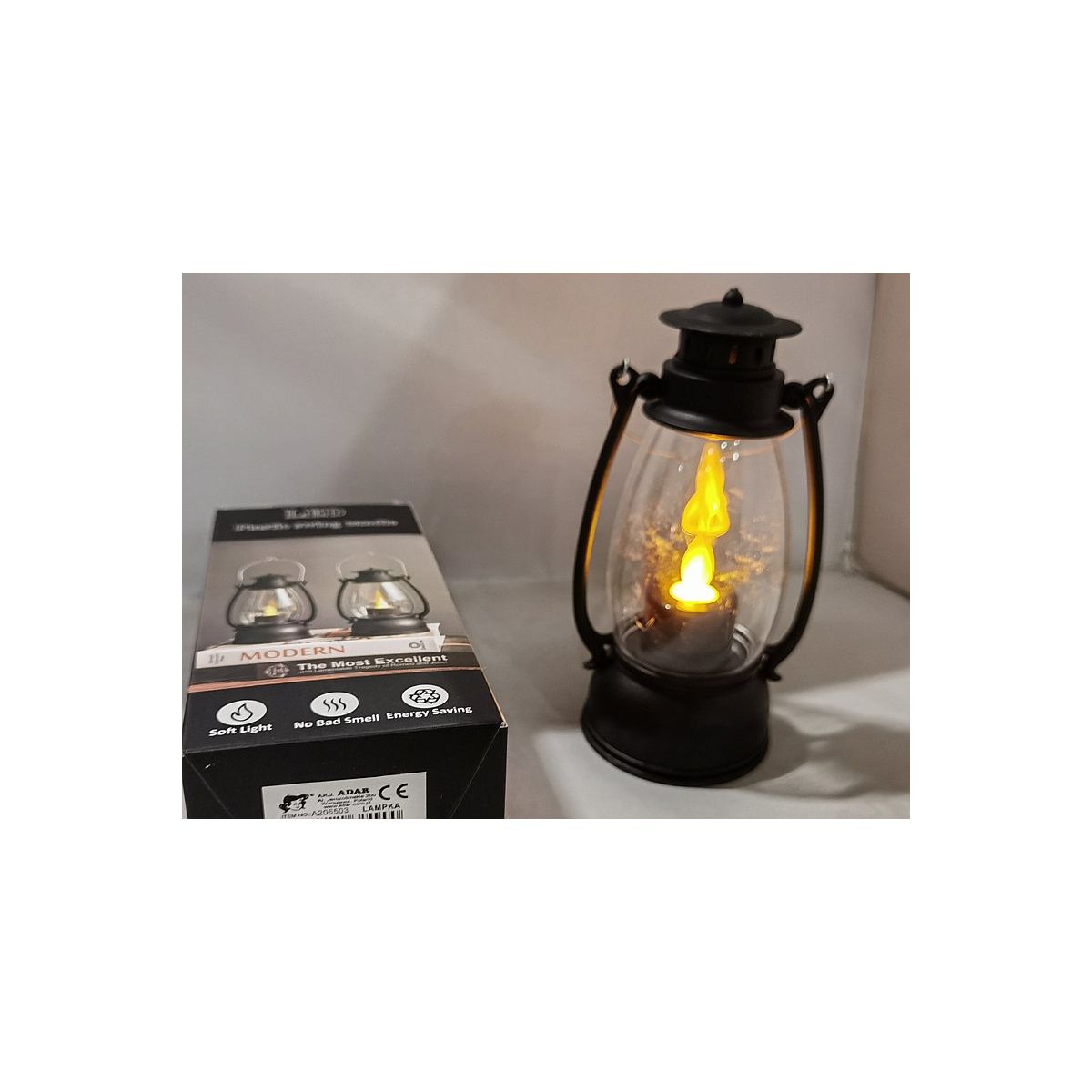 Lampka dekoracyjna z ruchomym płomieniem 17,5x7,5cm Adar (624900)