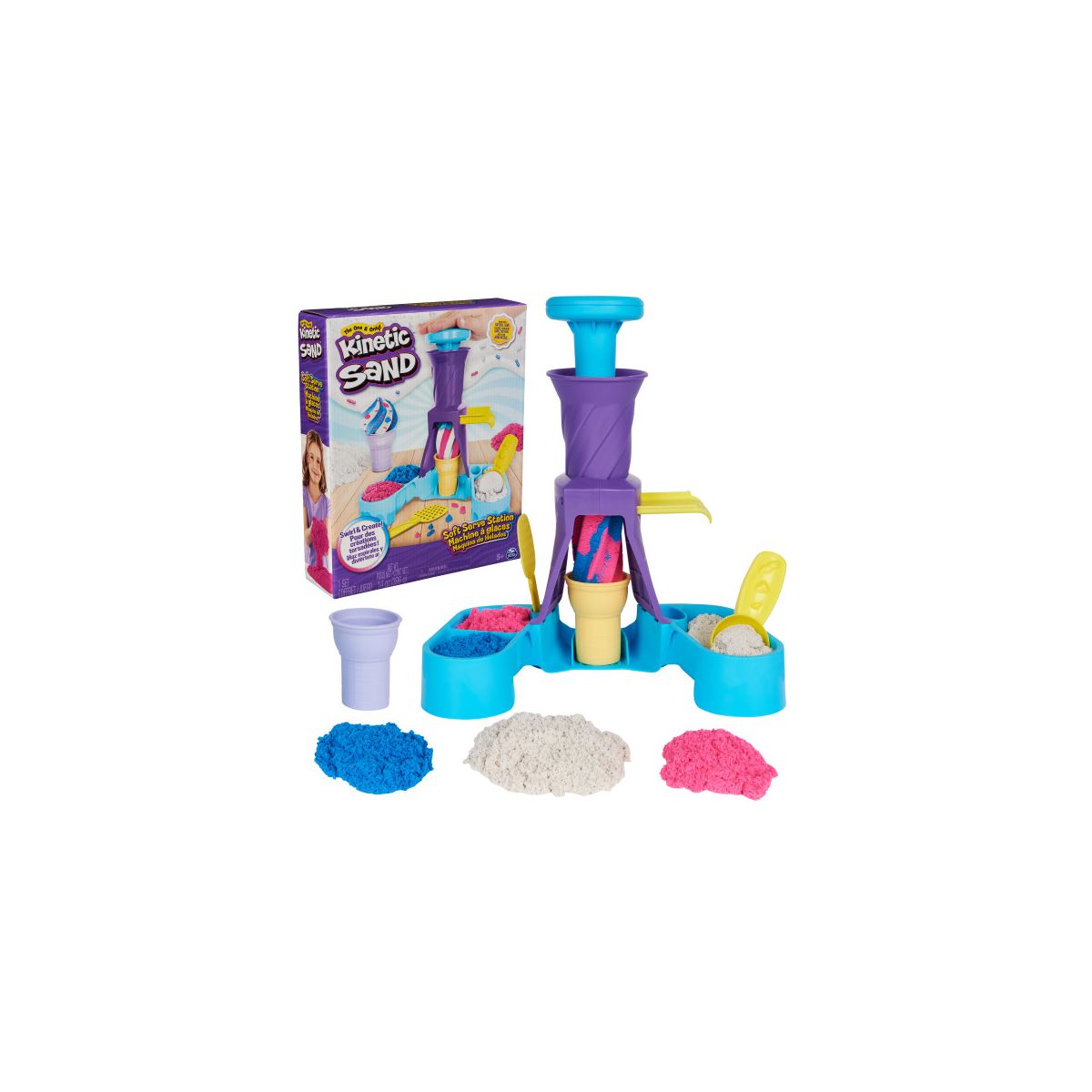 Piasek kinetyczny Kinetic Sand Wytwórnia lodów Spin Master (6068385)