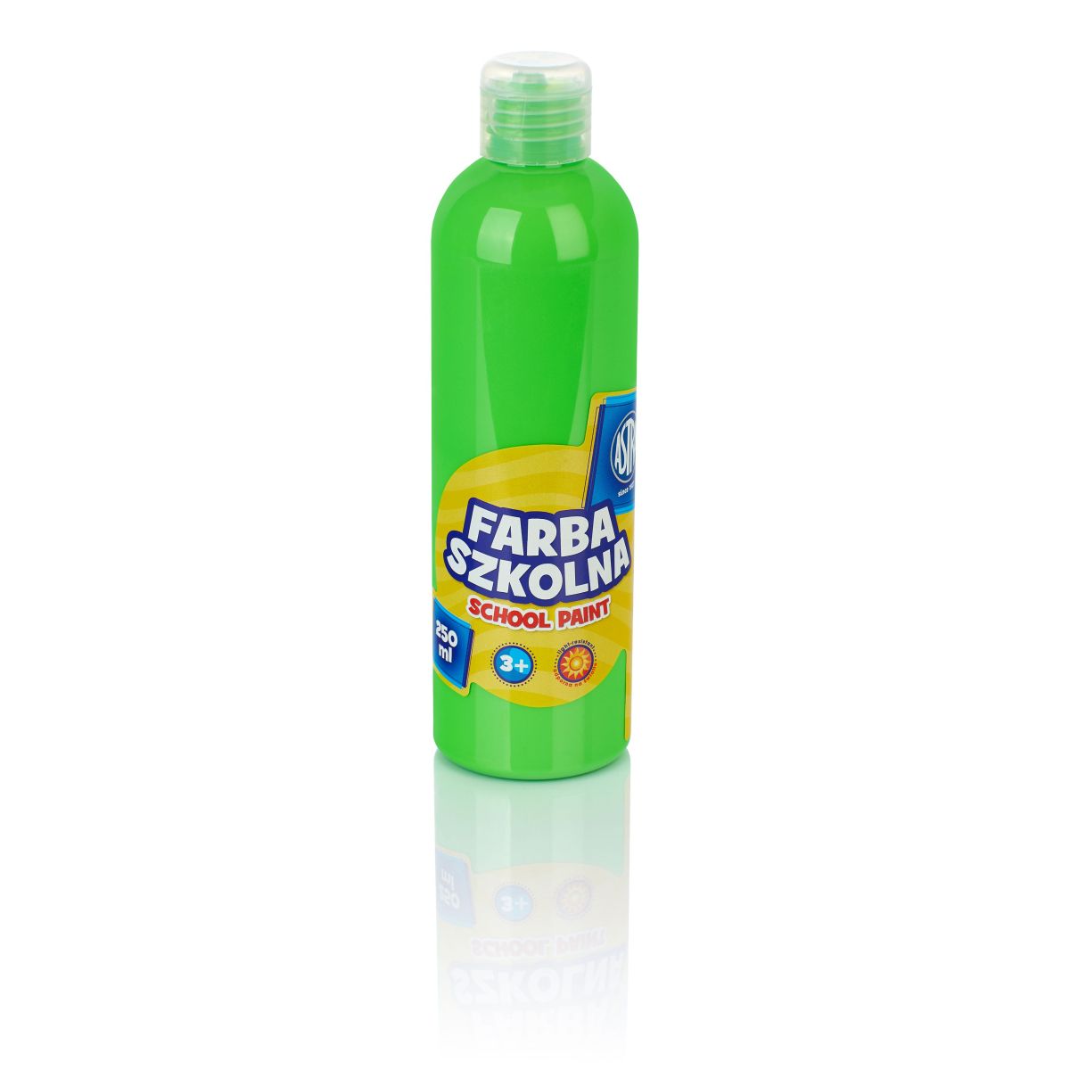 Farby plakatowe Astra szkolne kolor: zielony 250ml 1 kolor.