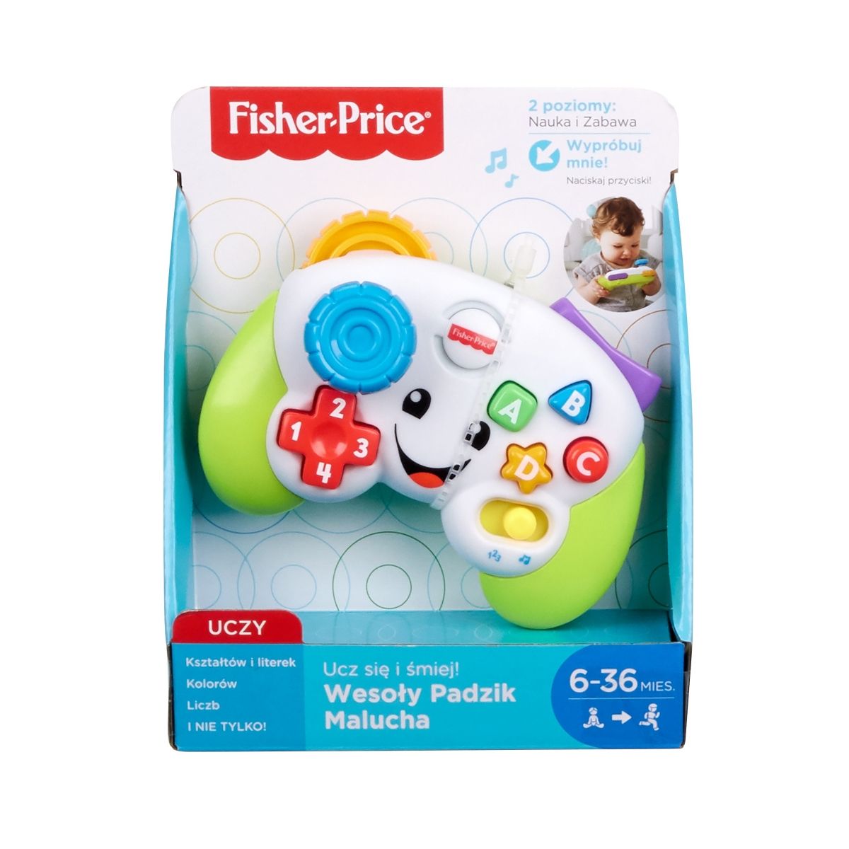 Zabawka dźwiękowa Fisher Price wesoły padzik malucha (FWG20)