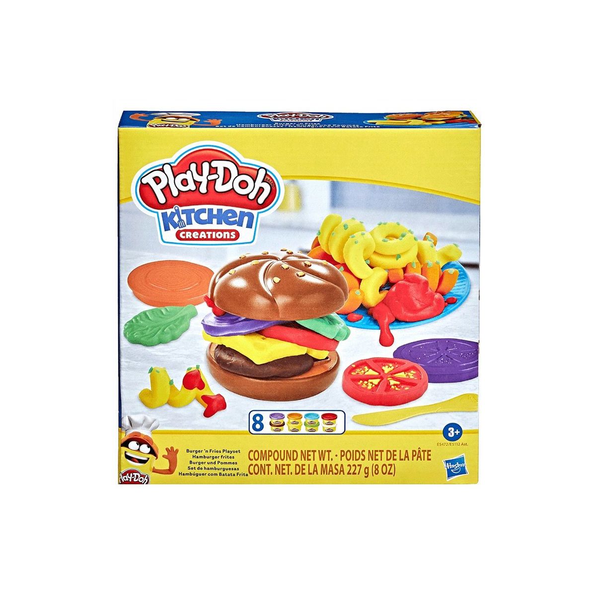 Masa plastyczna dla dzieci Play Doh Zestaw Burger z frytkami mix Hasbro (E5112 E5472)