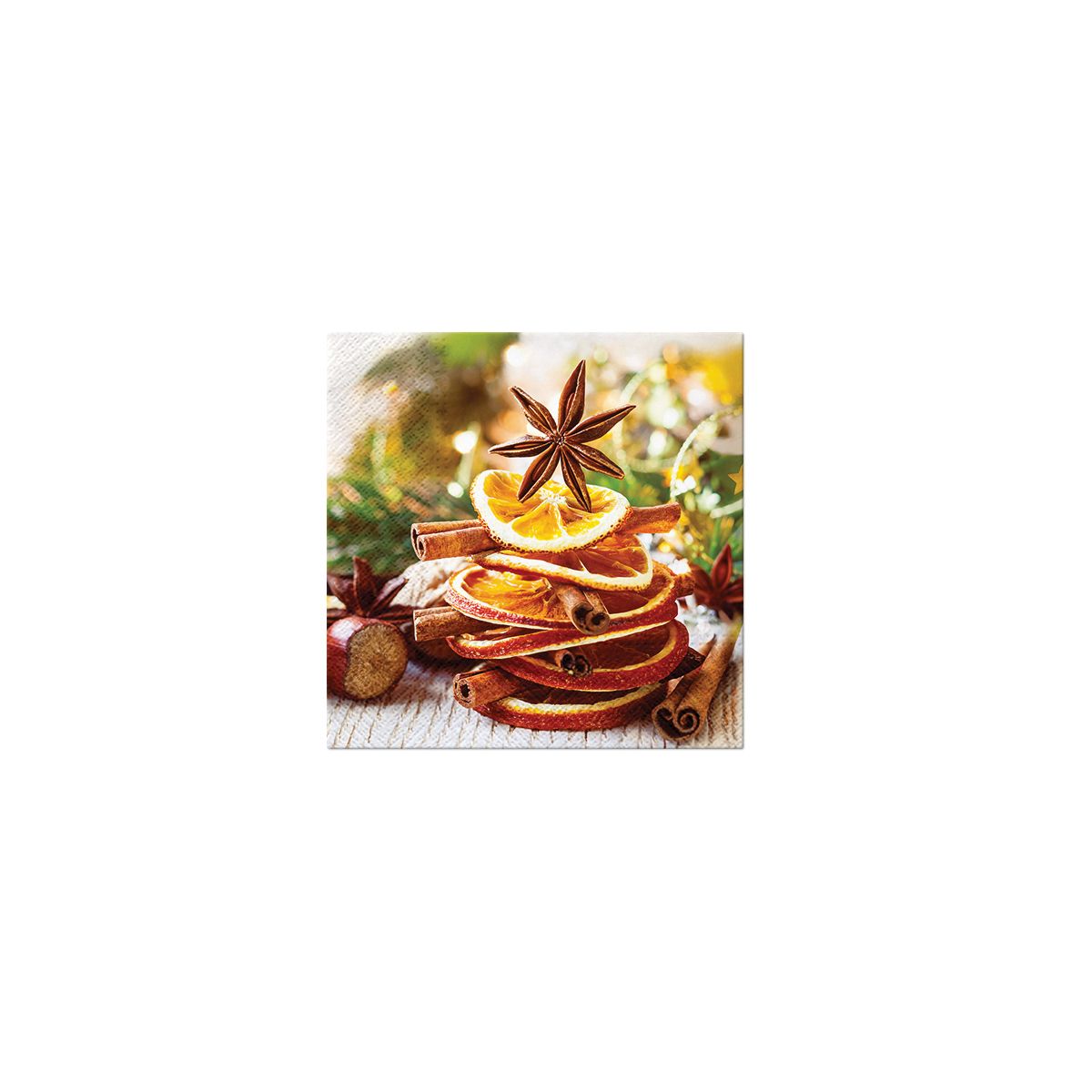 Serwetki Paw Lunch BN Christmas fruit mix nadruk bibuła [mm:] 330x330 (SDL233300)