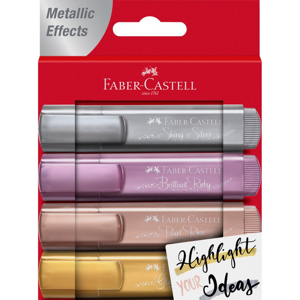 Zakreślacz Faber Castell Metalic, mix 1-5mm (154640)