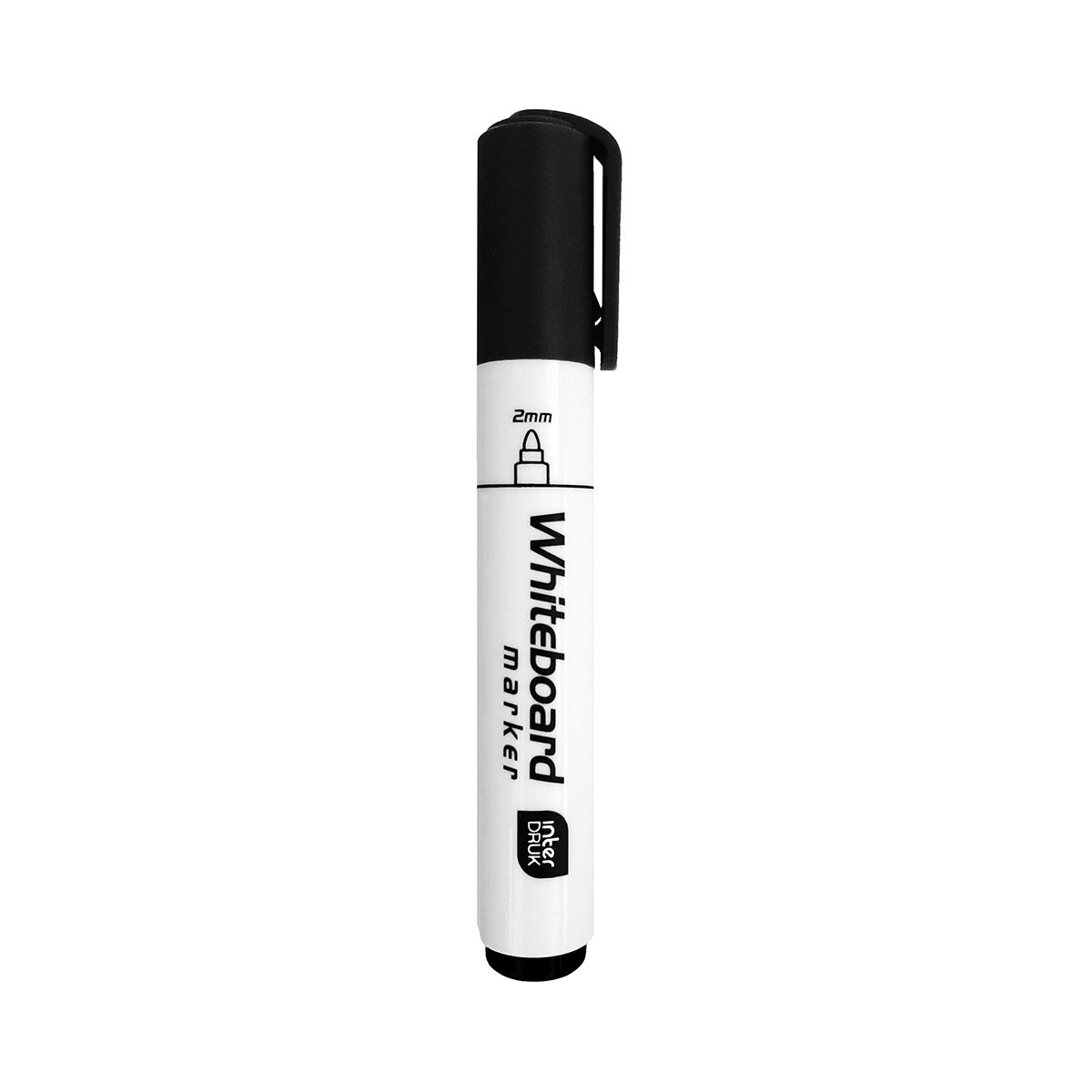 Marker suchościeralny czarny 2,0mm okrągła końcówka Interdruk (IMARTABCZA)
