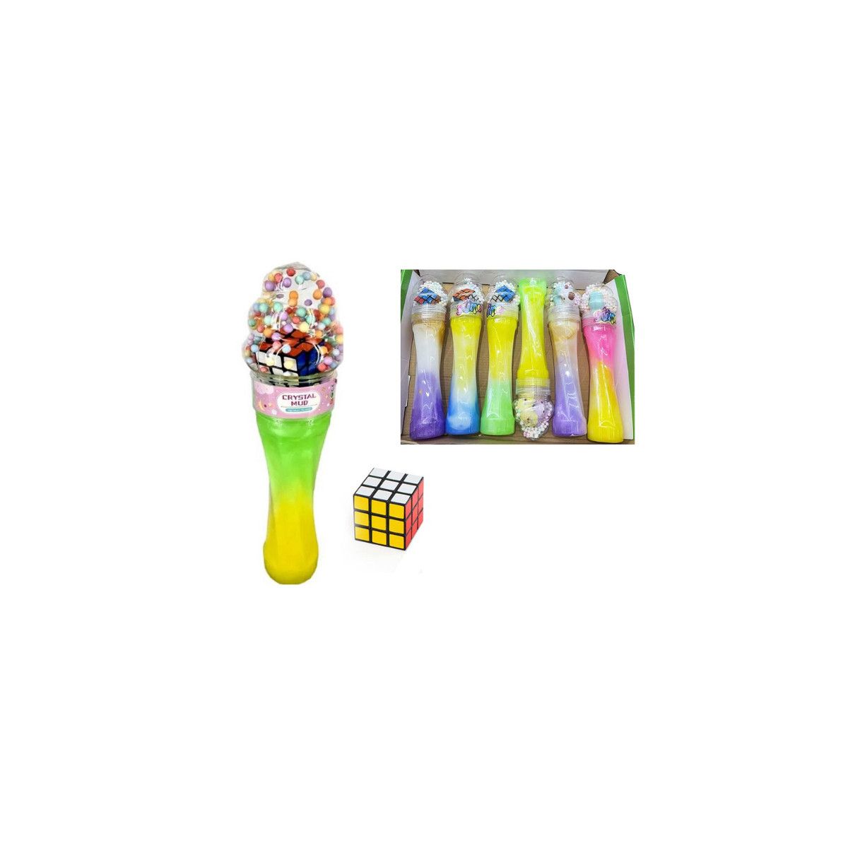 Glut Bigtoys Slime z kostką magiczną 26cm (BPLA9466)