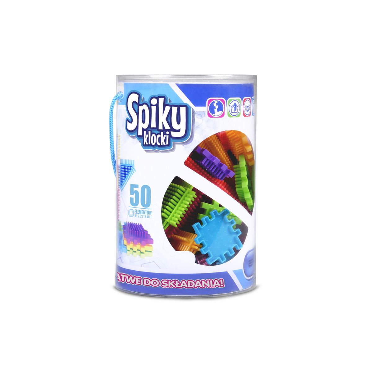 Klocki plastikowe Artyk Spiky 50 elementów (129131)