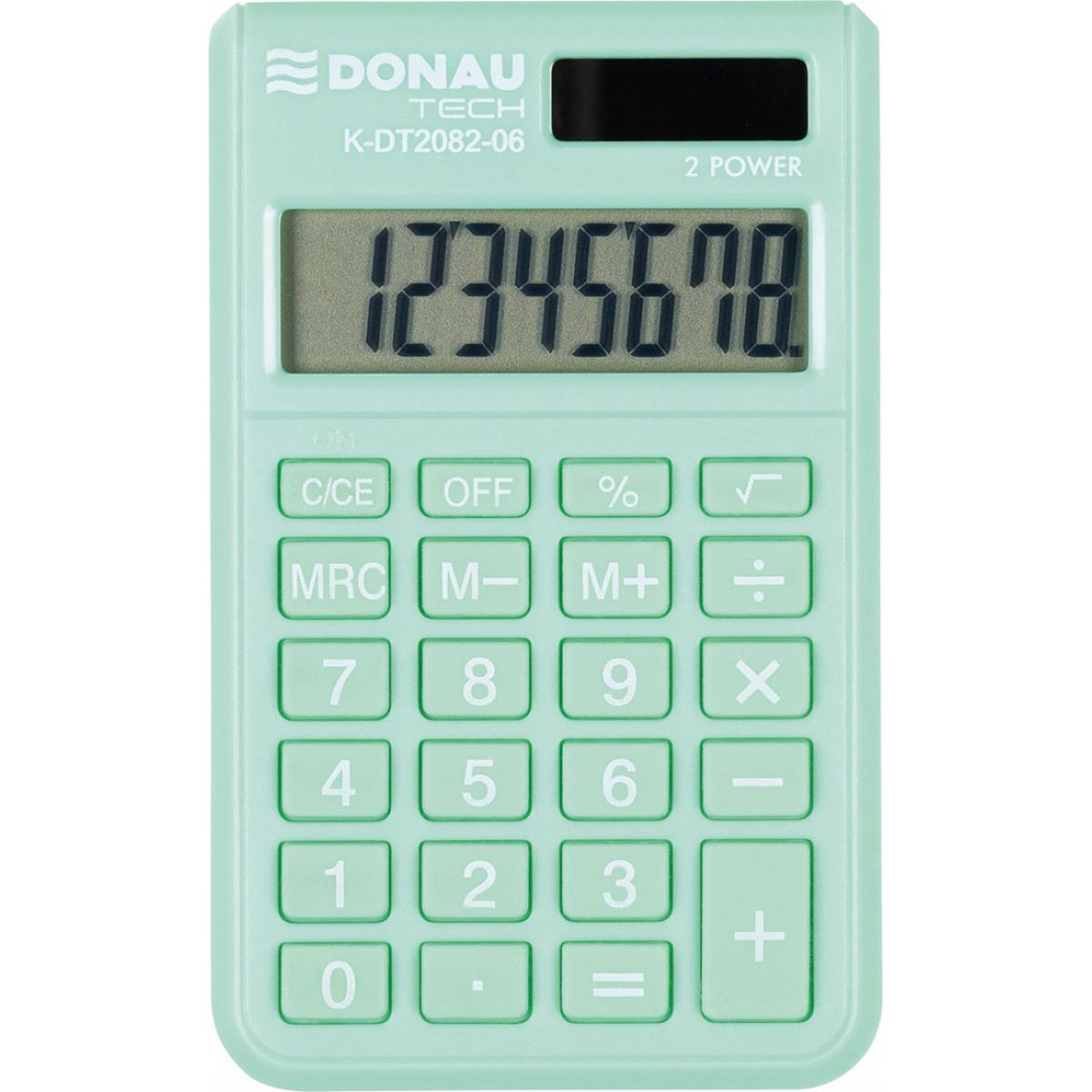 Kalkulator kieszonkowy jasnozielony Donau Tech (K-DT2082-06)