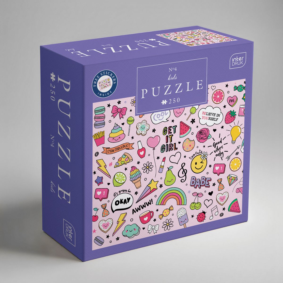 Puzzle KIDS 4 ICONS 5902277368959 250 el. Interdruk (250 el)