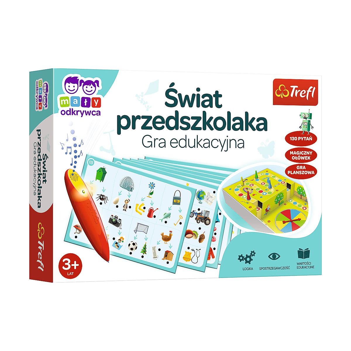 Gra edukacyjna Trefl Świat przedszkolaka Mały Odkrywca i Magiczny ołówek Świat przedszkolaka Magiczny ołówek (02112)