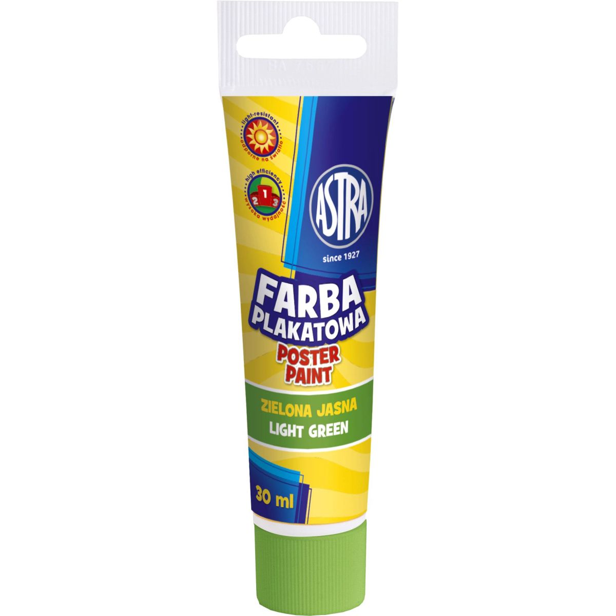 Farby plakatowe Astra kolor: zielony jasny 30ml 1 kolor.