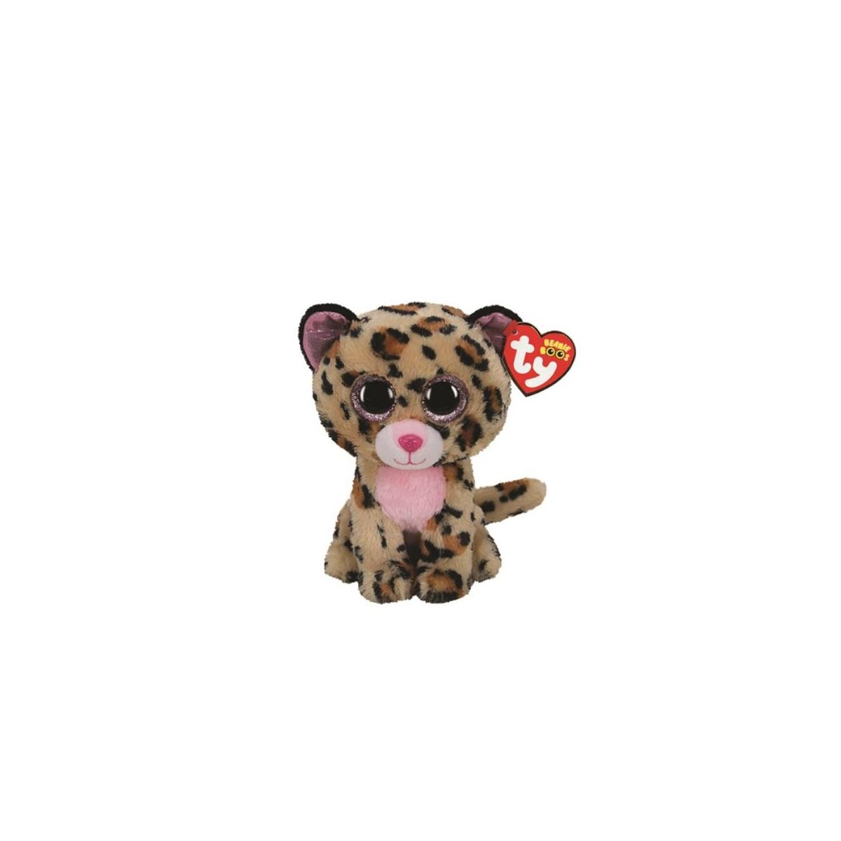 Pluszak Meteor Beanie Boos Livvie - Leopard brązowo-różowy [mm:] 150 (TY36367)