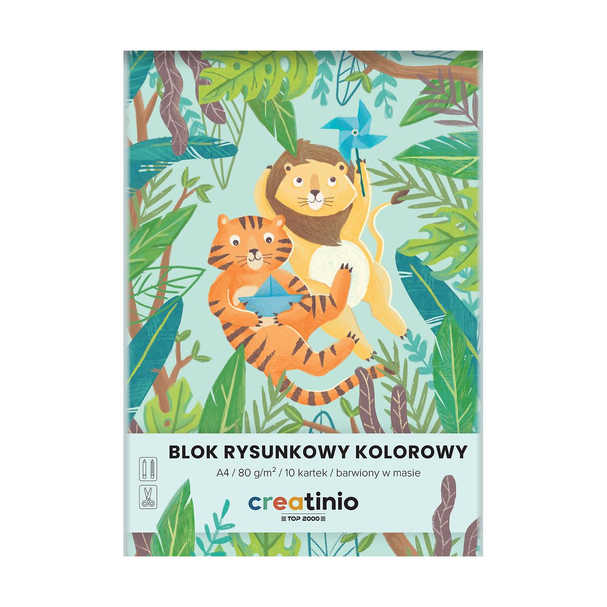 Blok rysunkowy Top 2000 A4 kolorowy 80g 10k (400176665)