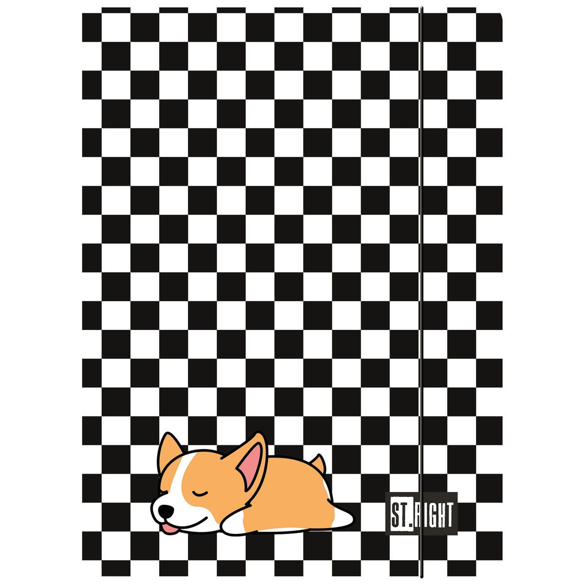 Teczka kartonowa na gumkę St.Right Sleepy A4 mix Unipap