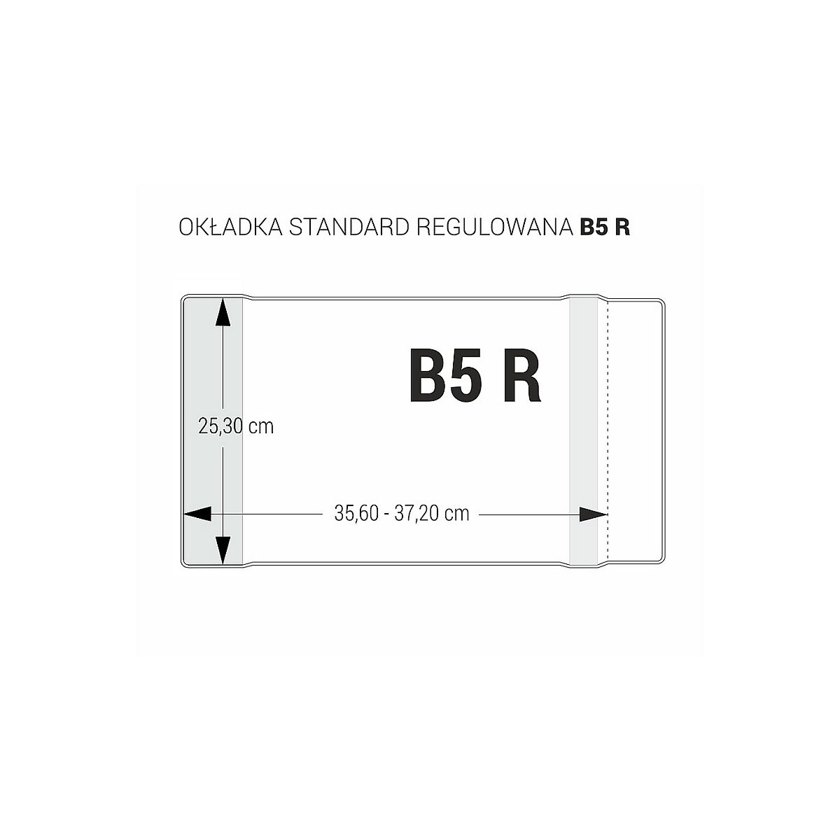 Okładka Biurfol B5R B5 [mm:] 253x356-372 (OZB-45)