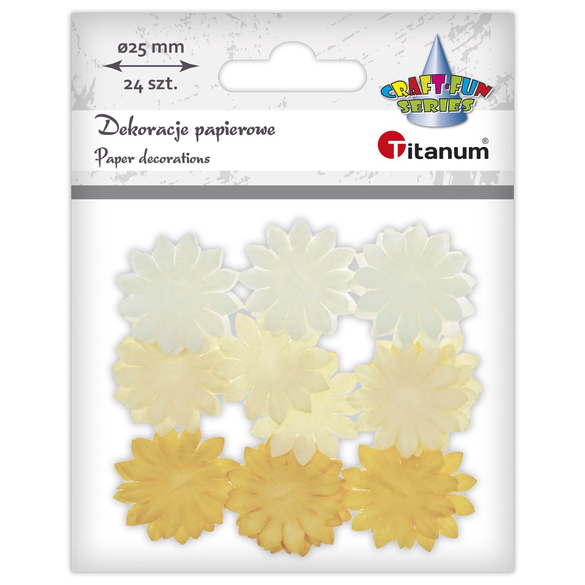 Ozdoba materiałowa Titanum Craft-Fun Series kwiatki (22YX0825-16C)