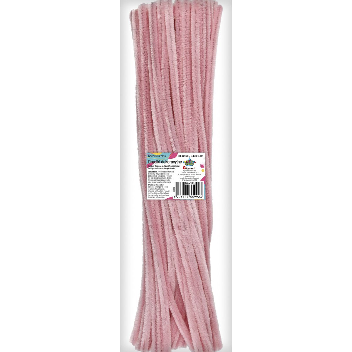 Drucik Craft-Fun Series kreatywny kolor: różowy 300mm 50 szt Titanum (T0201)