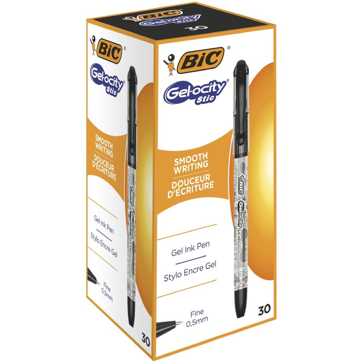 Długopis żelowy Bic GEL_OCITY czarny 0,5mm (1010266)