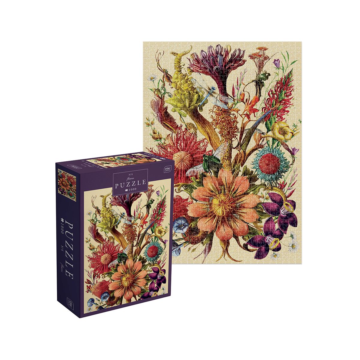 Puzzle Flowers 5 PUZZLE 1000 1000 el. Interdruk (5902277370044)