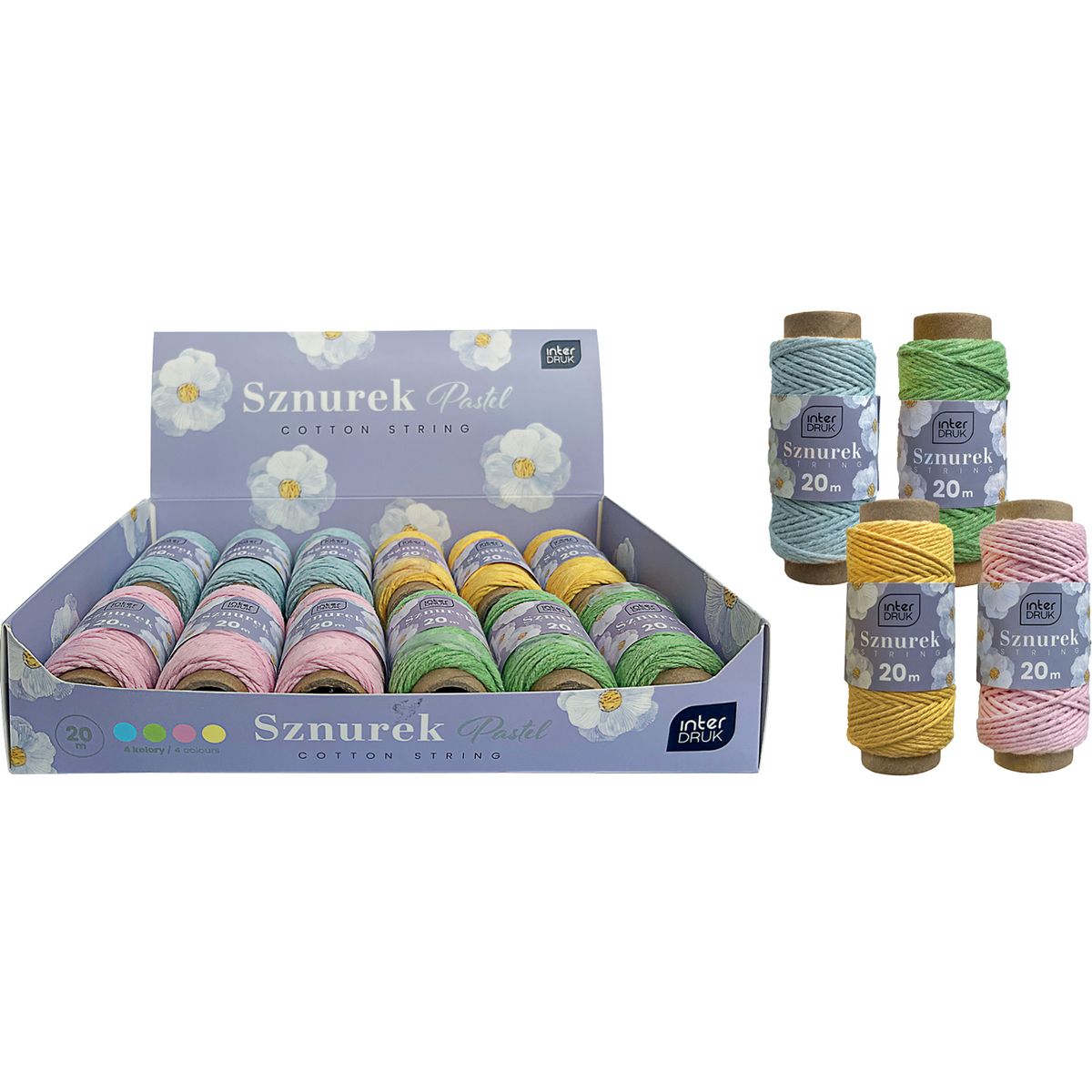 Sznurek Interdruk szurek PASTEL 5902277345530 (20m)